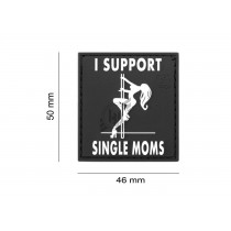 I Support Single Mums (SWAT), Morale Patches are velcro patches designed to offer a bit of flair and humour, ideal for mounting on bags, tactical vests, or pretty much anywhere there's a spare section of velcro