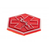 Paramedic Hexagon Patch (Red), Morale Patches are velcro patches designed to offer a bit of flair and humour, ideal for mounting on bags, tactical vests, or pretty much anywhere there's a spare section of velcro
