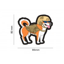 TactiShiba Patch, Morale Patches are velcro patches designed to offer a bit of flair and humour, ideal for mounting on bags, tactical vests, or pretty much anywhere there's a spare section of velcro
