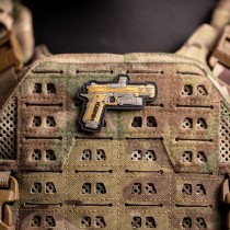 Novritsch Gun Patch (SSP5) (Coyote), Morale Patches are velcro patches designed to offer a bit of flair and humour, ideal for mounting on bags, tactical vests, or pretty much anywhere there's a spare section of velcro