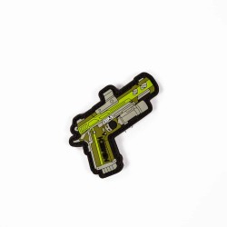 Novritsch Gun Patch (SSP5) (Green), Morale Patches are velcro patches designed to offer a bit of flair and humour, ideal for mounting on bags, tactical vests, or pretty much anywhere there's a spare section of velcro